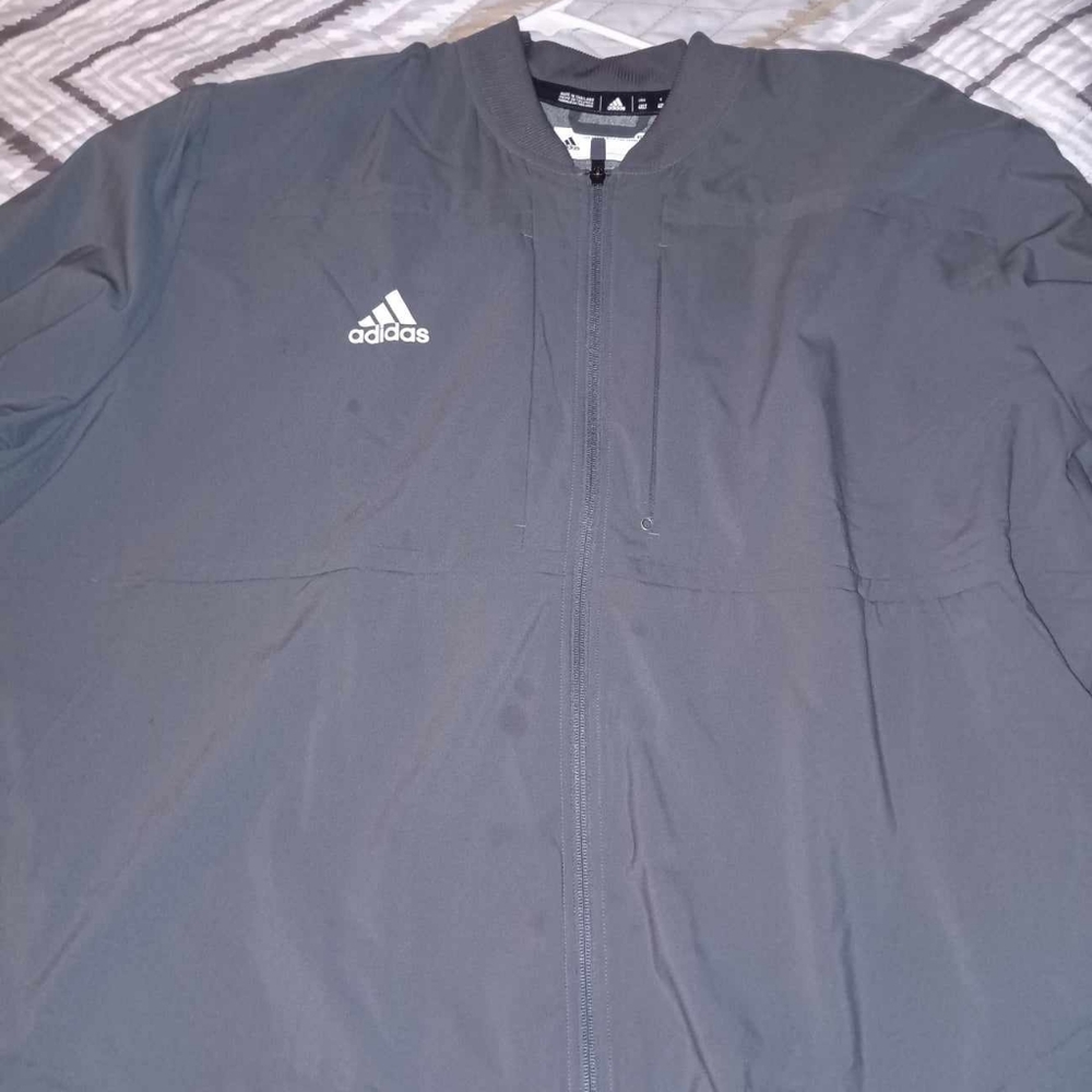 GREY ADIDAS JACKET